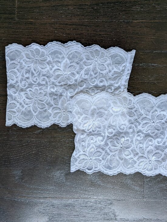 Other - White Floral Stretch Lace Anti-Chafing Thigh Bands / Thigh Savers